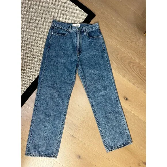 SLVRLAKE London Straight Leg High Rise Ankle Jeans is Sonoma Sz 28